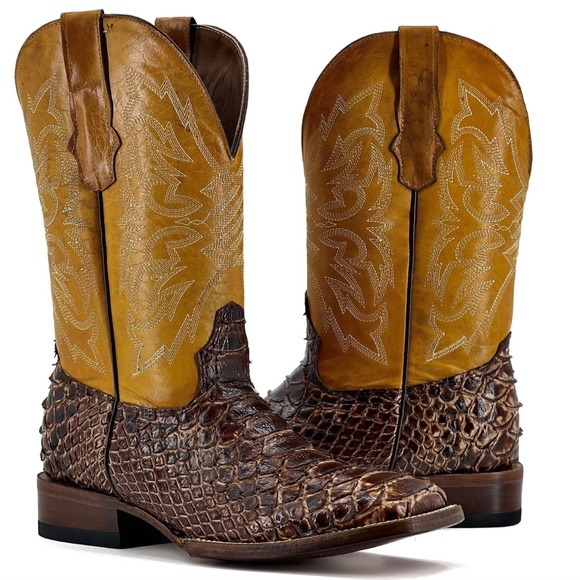 Men’s Handmade Orix Python – Square Toe - Picture 1 of 4
